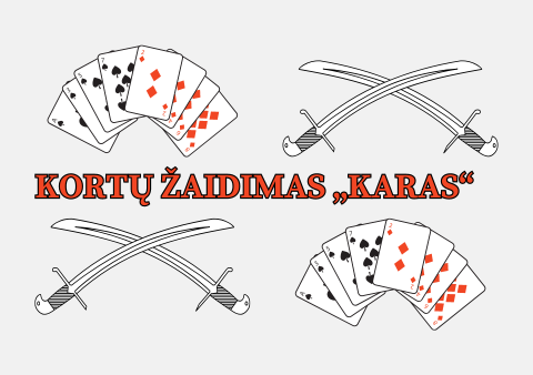 Kortų žaidimas „Karas“